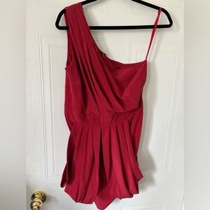 GESTUZ Red One shoulder mini dress